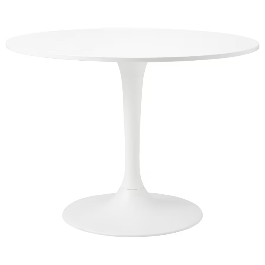 IKEA DOCKSTA Table + 2 White Chairs - photo 4