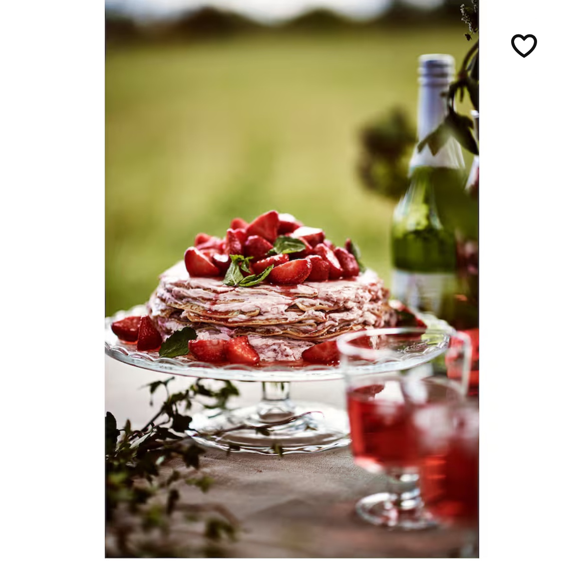 ARV BRÖLLOP Cake stand with lid, clear glass, 29 cm (11 ") - photo 3
