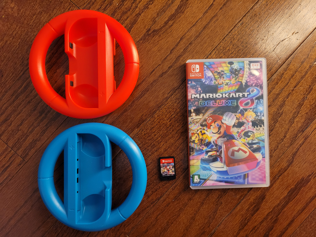 NINTENDO SWITCH MARIO KART ON SALE $40 with free 2 Steel wheels.