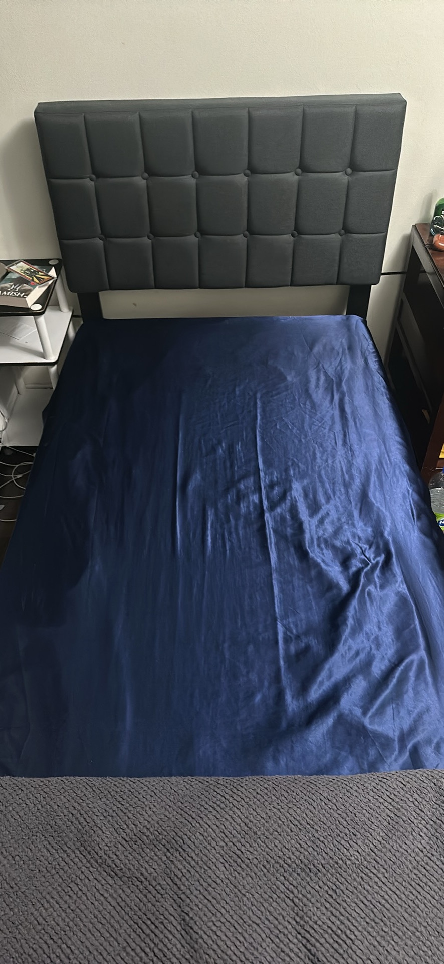 Moving sale! Twin bed frame and mattress. - photo 2