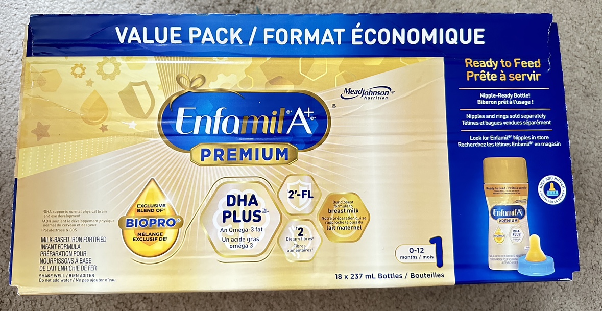 11 x 237ml Ready to feed Enfamil A+ bottles