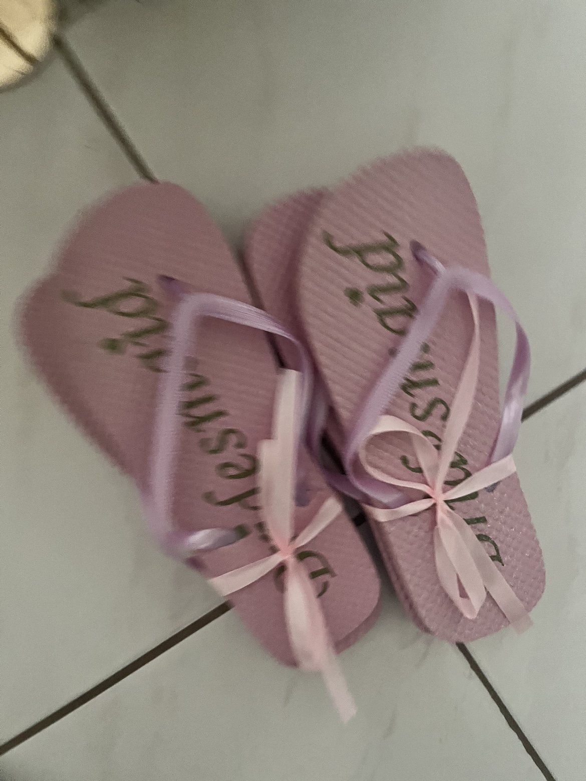 Wedding sandals and sign - photo 2