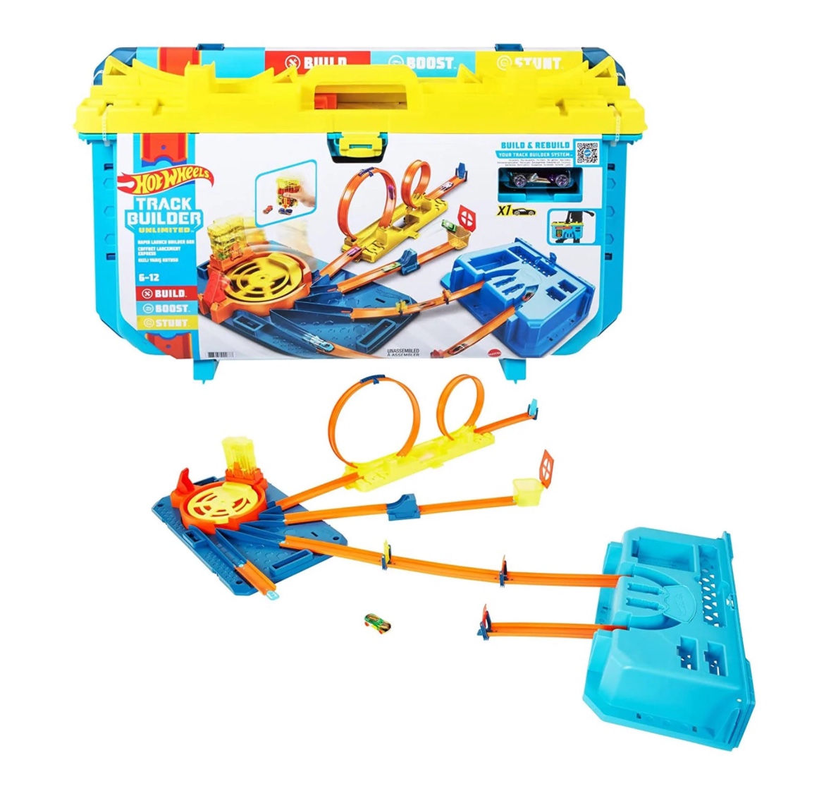 Hot Wheels Track Builder Unlimited Rapid Launch Builder car toy image indicator(2)