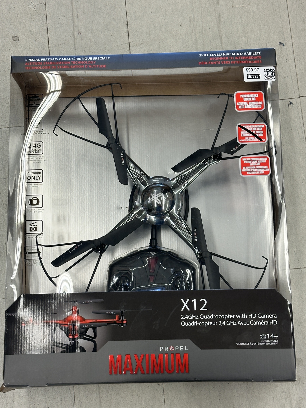 Brandnew propel x12 Quadrocopter with HD Camera