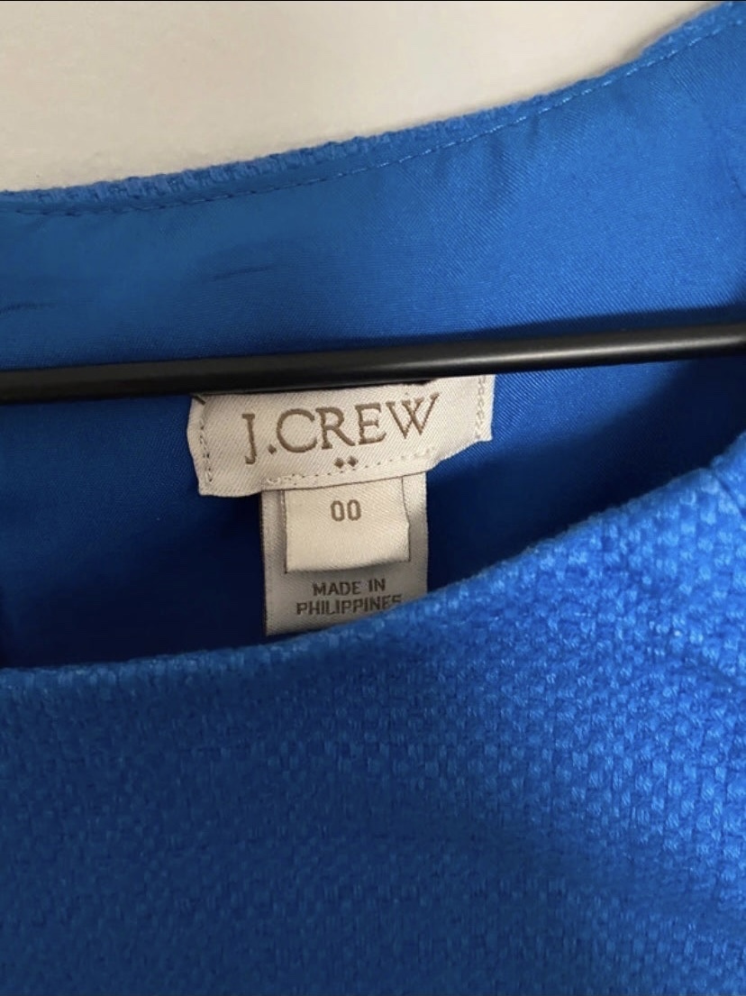 J.Crew sheath dress in royal blue size 00 - photo 4