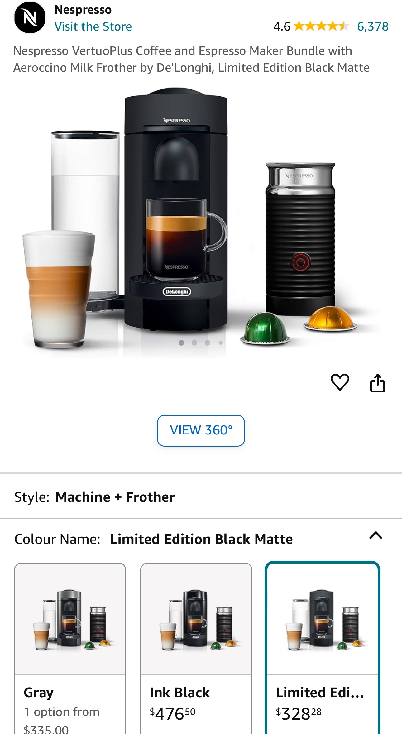 Nespresso Vertuo Plus De’longhi and Aeroccino thumbnail