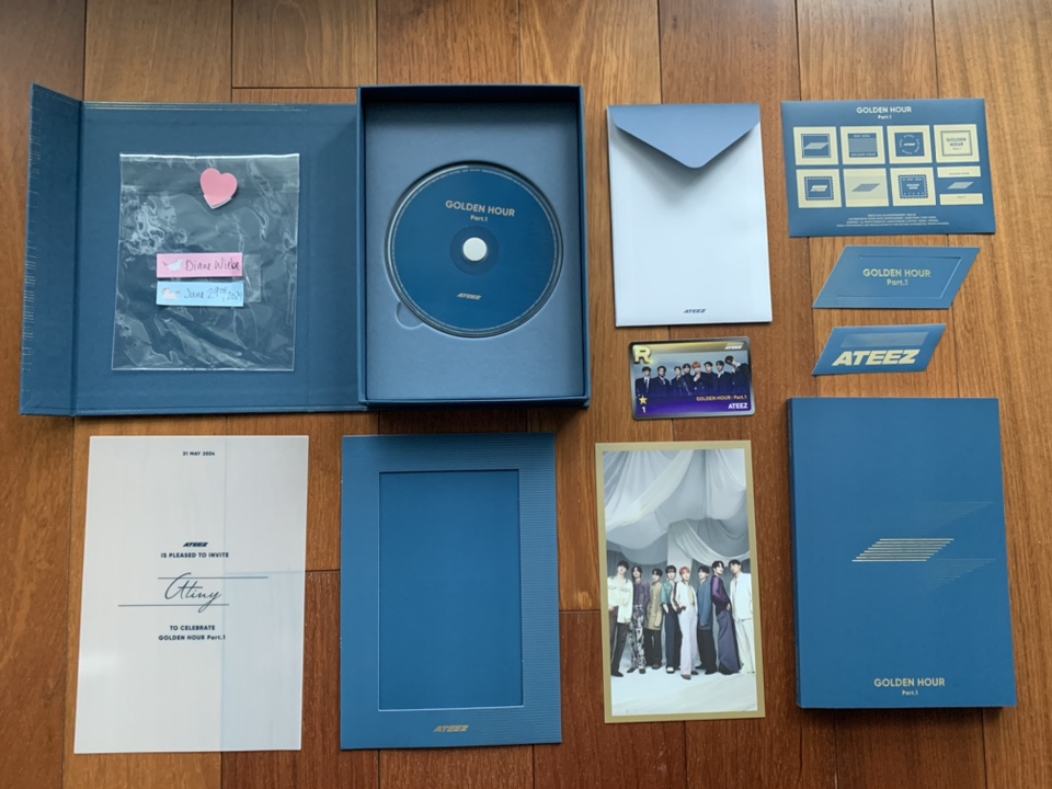 ATEEZ “Golden Hour Part.1” NO PCs, NO POSTCARDS (3 versions) image indicator(2)