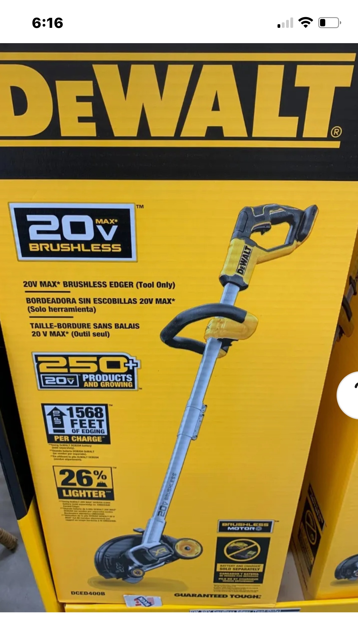 Dewalt grass edger thumbnail