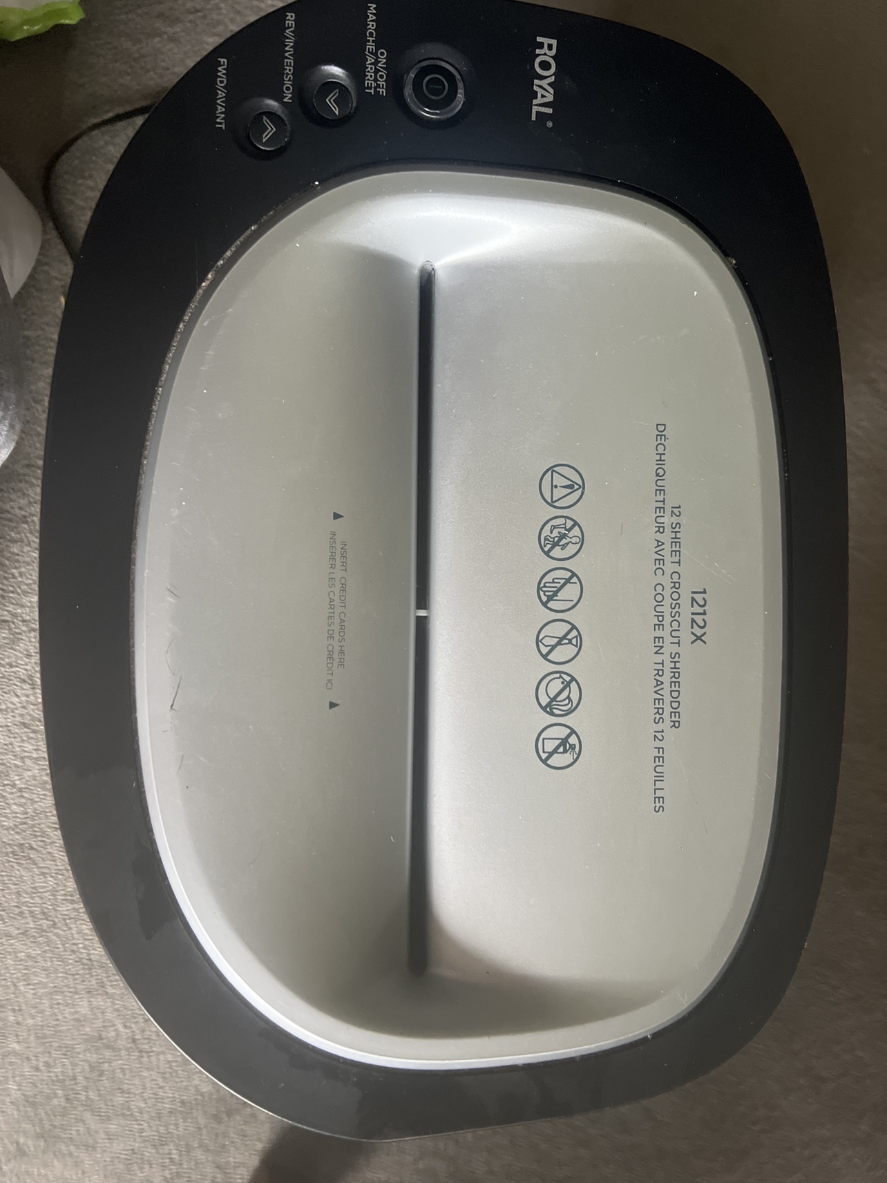 12 sheet crosscut shredder