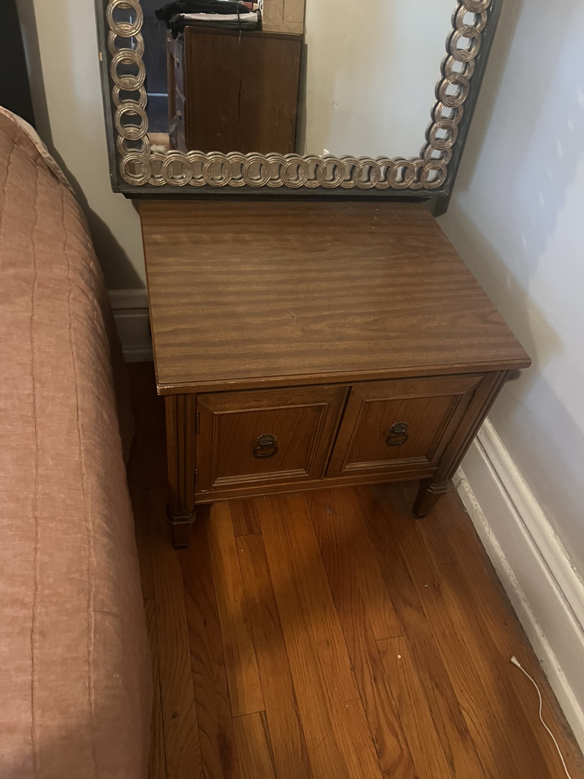 Larger wooden nightstand with spacious storage - photo 2
