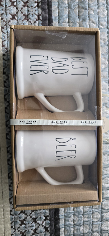 BNIB Rae Dunn Father's Day Beer Mugs