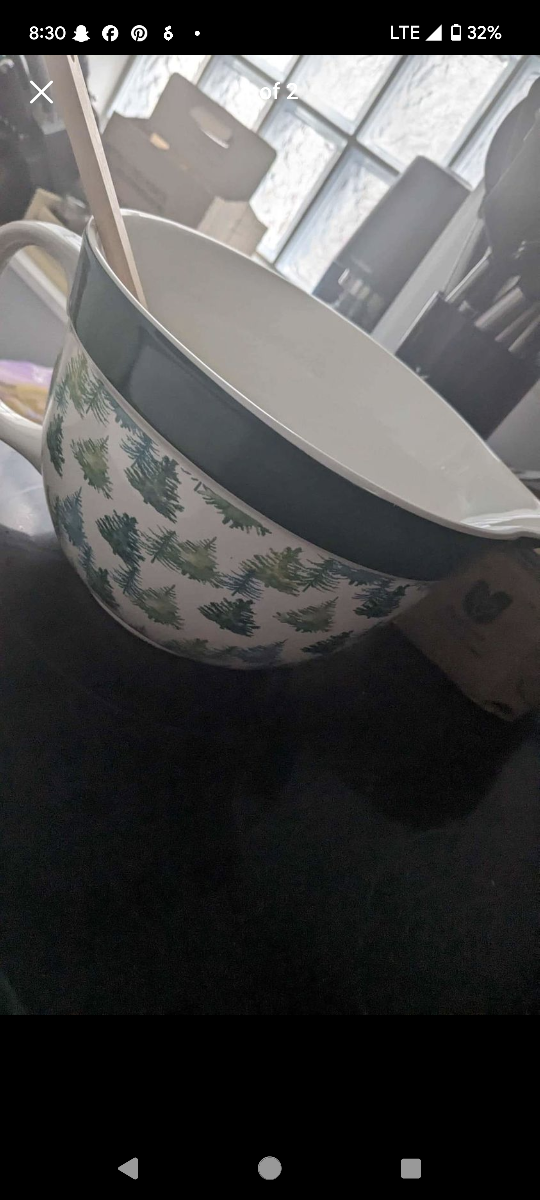 Christmas bowl and spatchula - photo 2