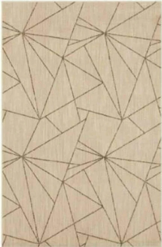 Alexender Creamy/Grey Geo Indoor Area Rug