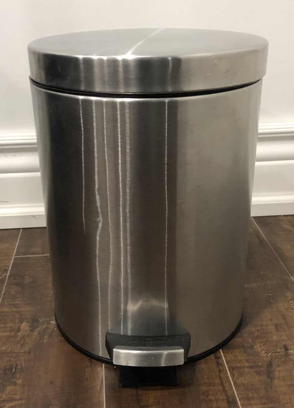 SOLD - 2 NEW Stainless steel round waste bin! $25 each thumbnail