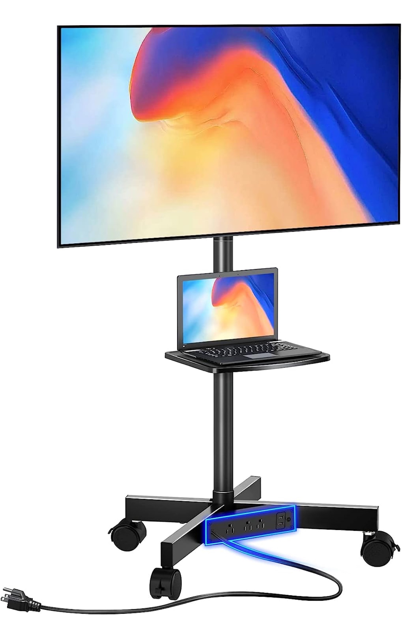Movable TV cart with Power Outlet - photo 3