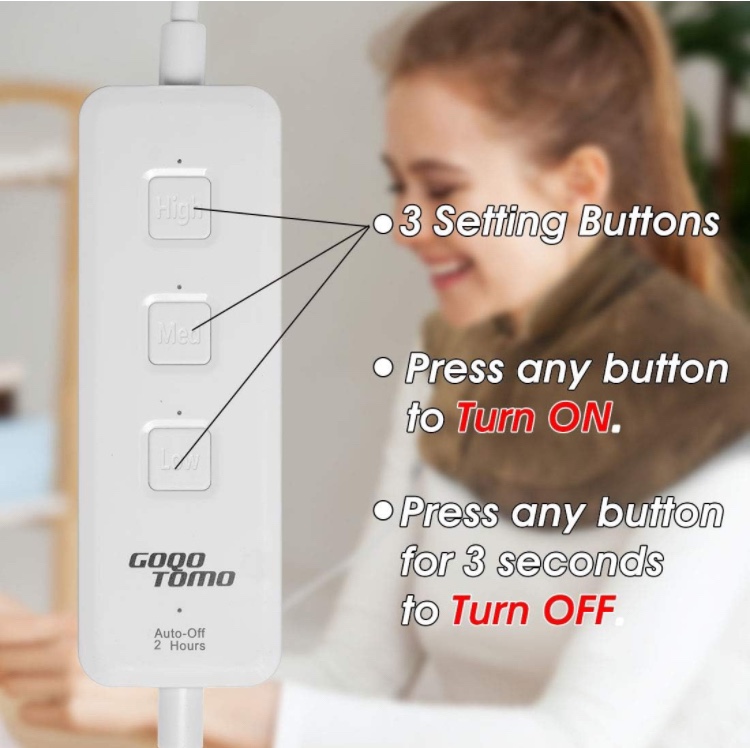 Electric heating pad for shoulders & neck - photo 3
