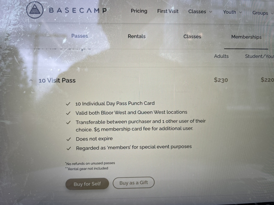 Basecamp bouldering 8 passes image indicator(2)