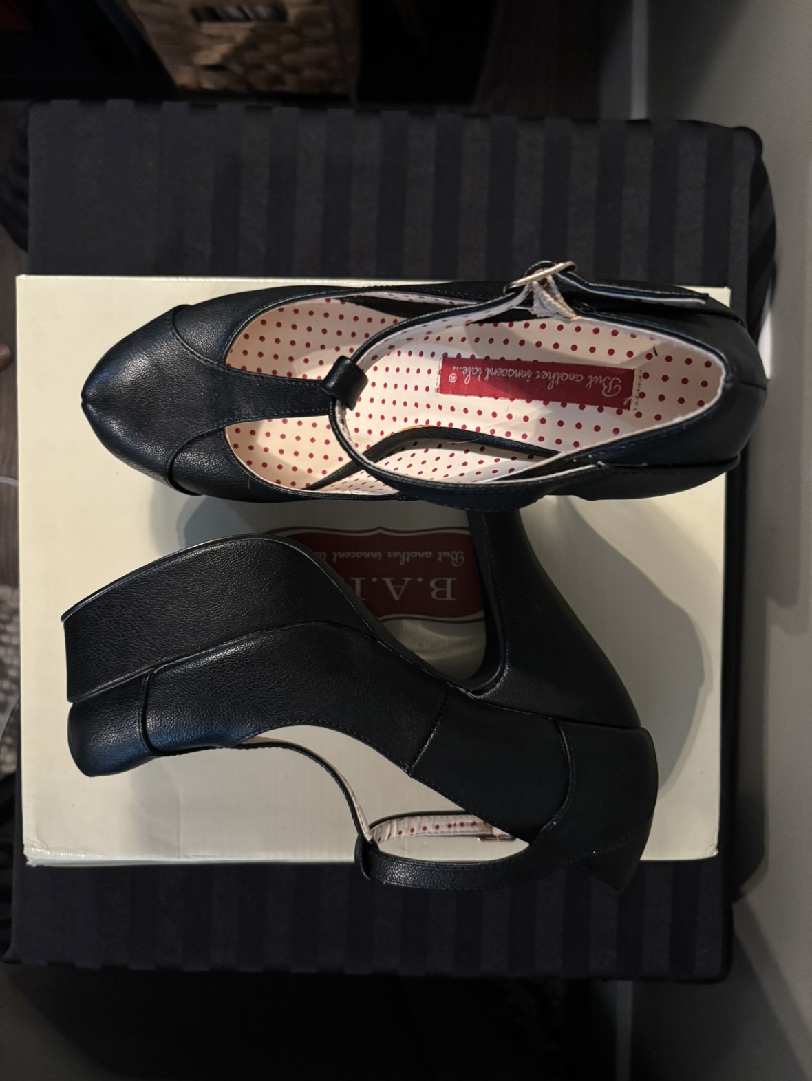 Platform Pinup Heels - Black - photo 3