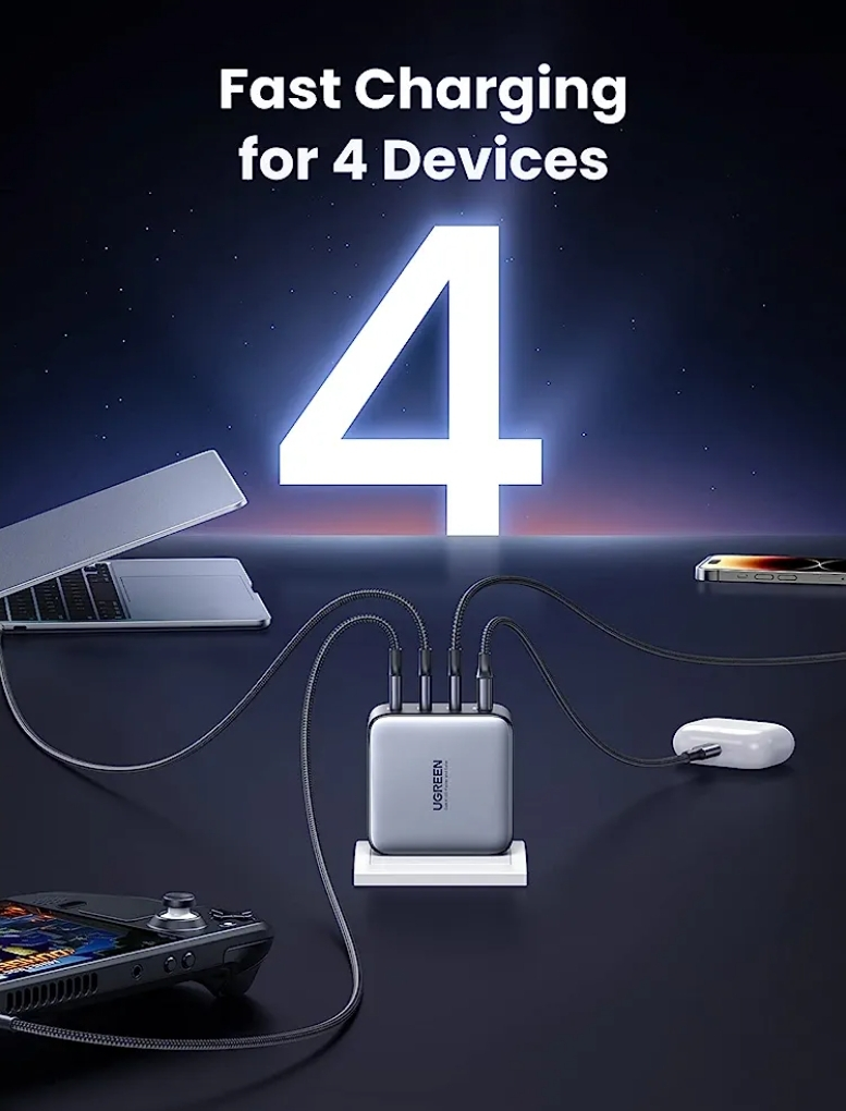 UGREEN Nexode 100W USB C 4 port charger. - photo 3