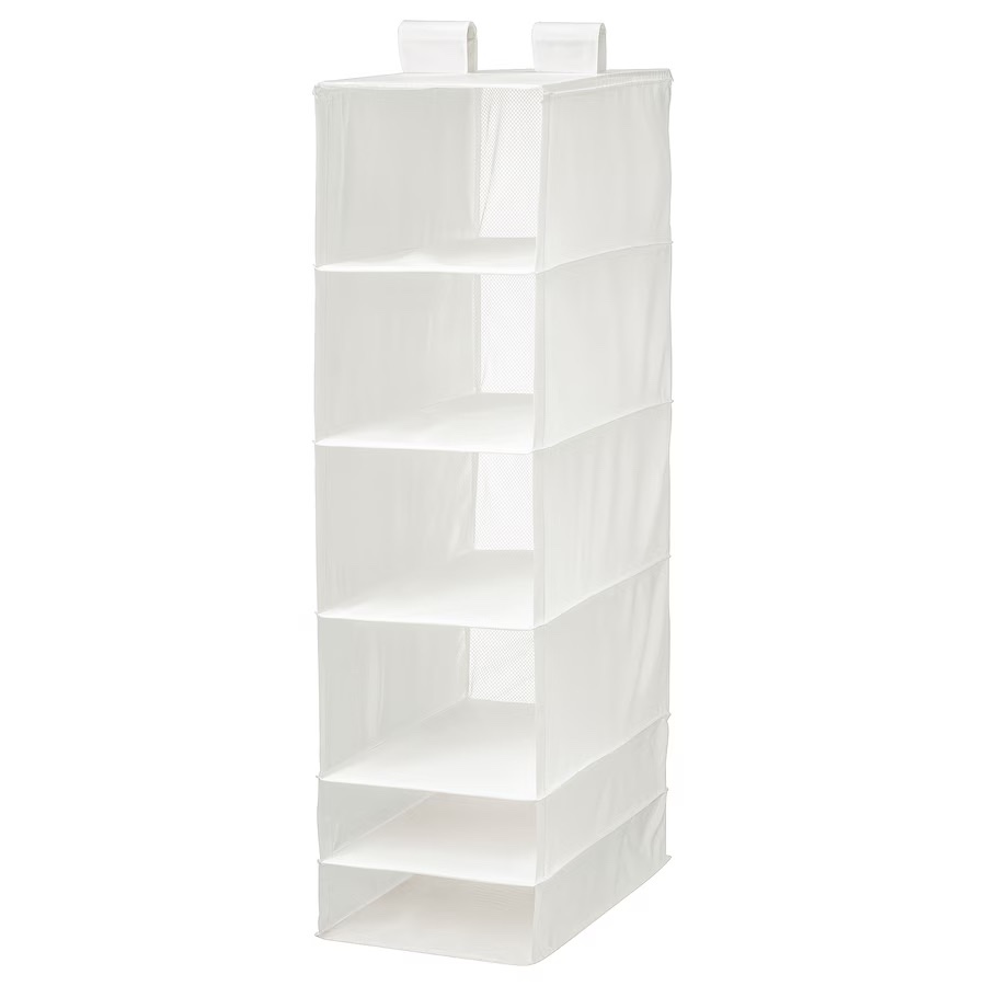 IKEA SKUBB Closet Organizer with 6 compartments, white
