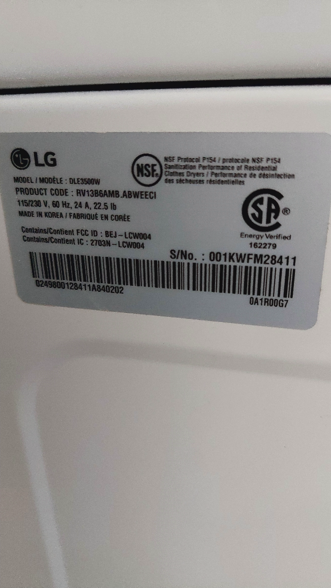 lg electric dryer - photo 4