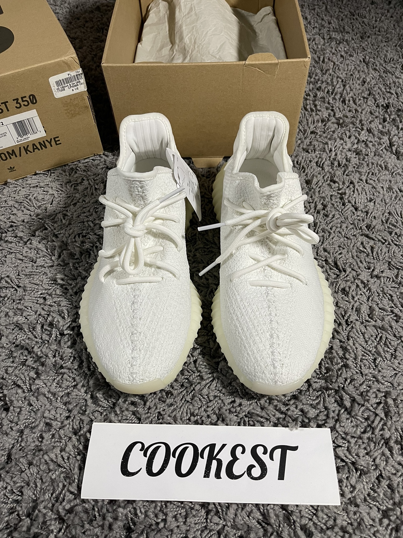 adidas Yeezy Boost 350 V2 Cream White Men US 8.5 image indicator(4)