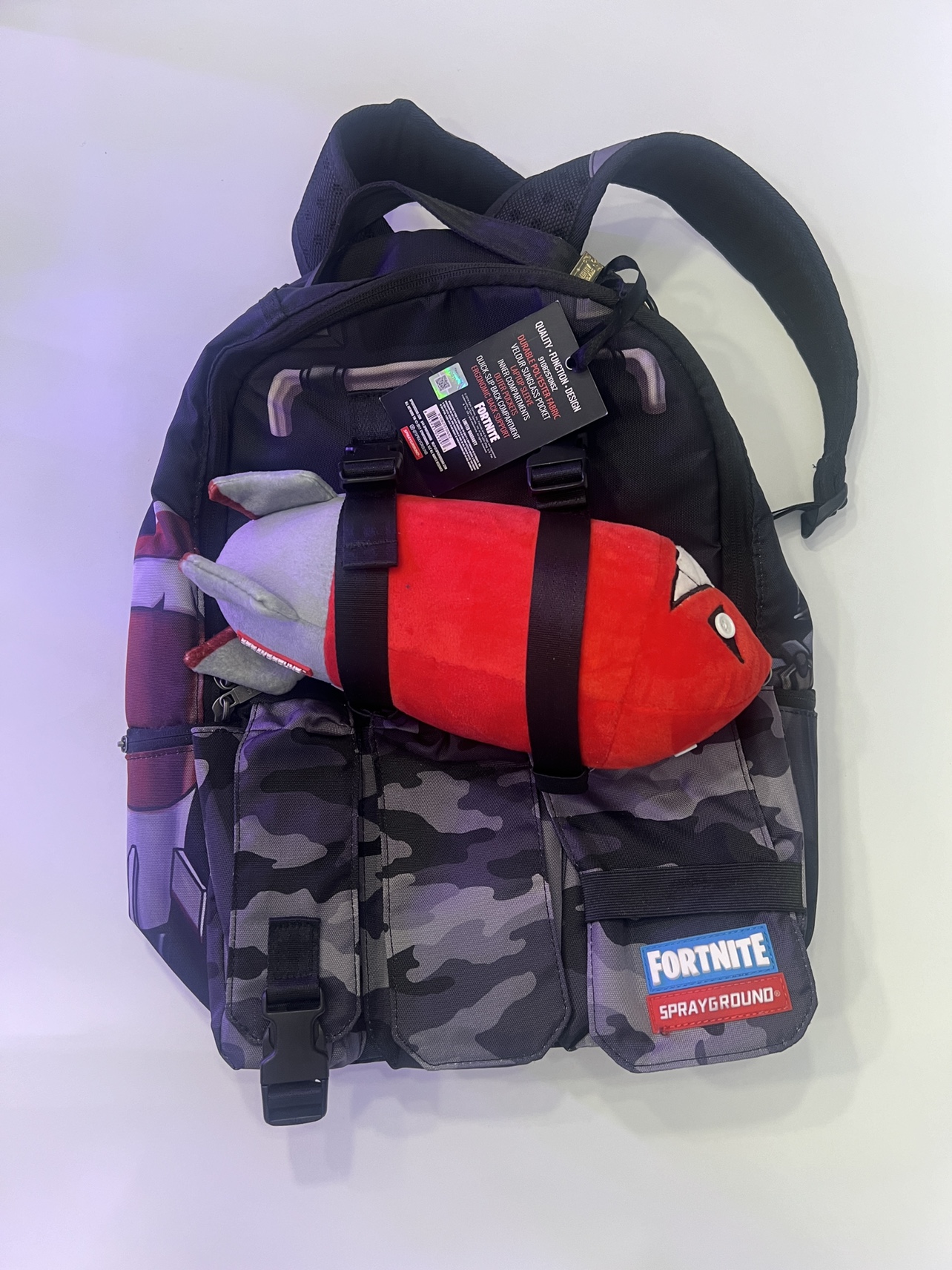 Sprayground Fortnite Backpack w/ Plush Rocket – Limited Edition image indicator(6)