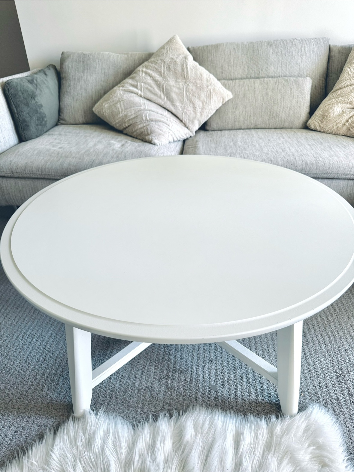 KRAGSTA IKEA round Coffee table, white, 90 cm (35 3/8 ") - photo 3