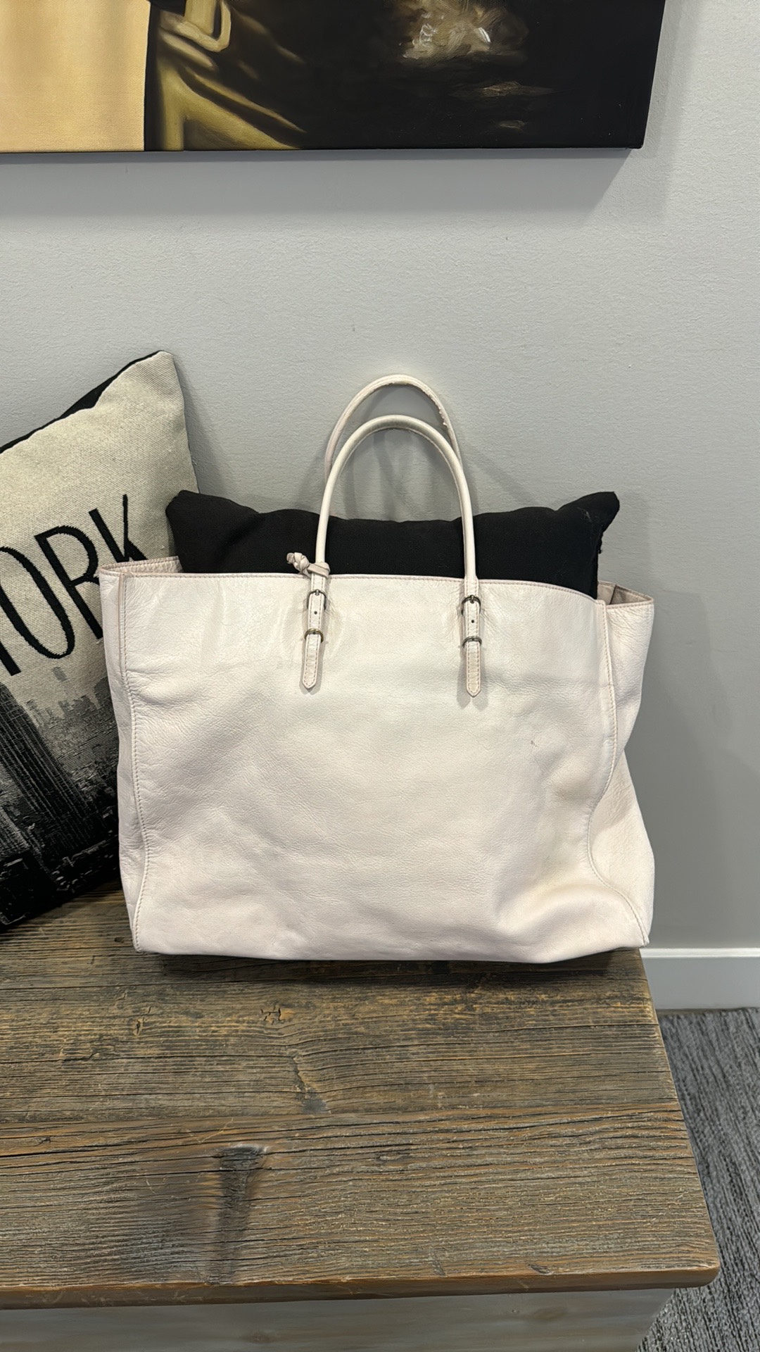 Authentic balenciaga a4 papier pink tote - photo 2