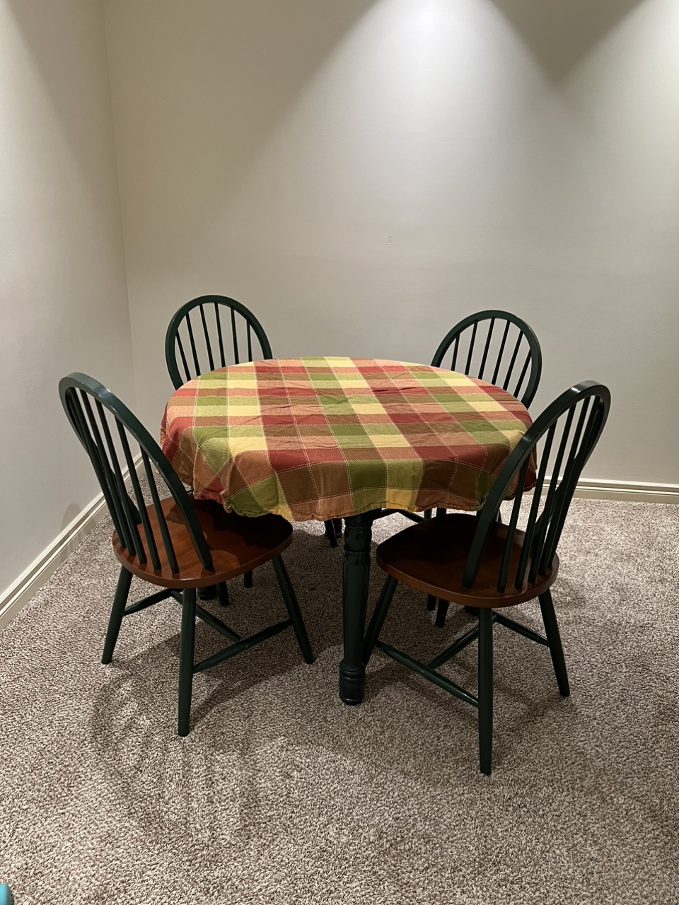 Dining table with seats