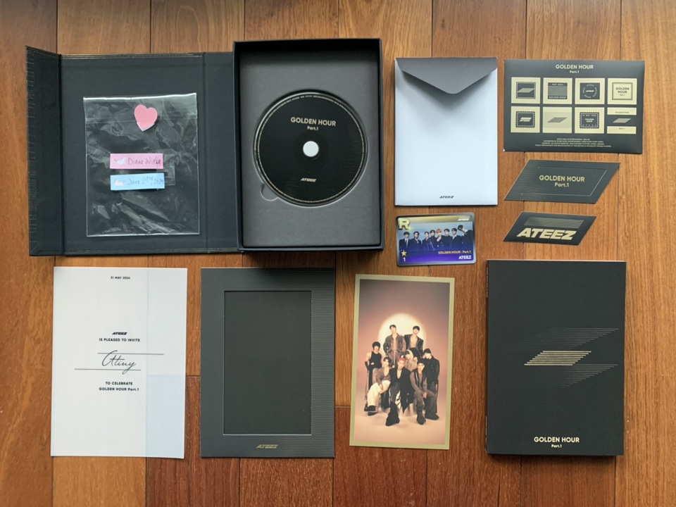 ATEEZ “Golden Hour Part.1” NO PCs, NO POSTCARDS (3 versions) image indicator(8)
