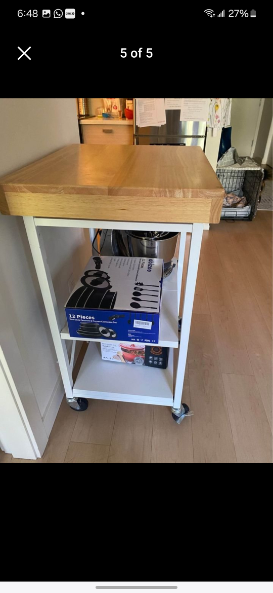 Folding Kitchen counter and cart - photo 5