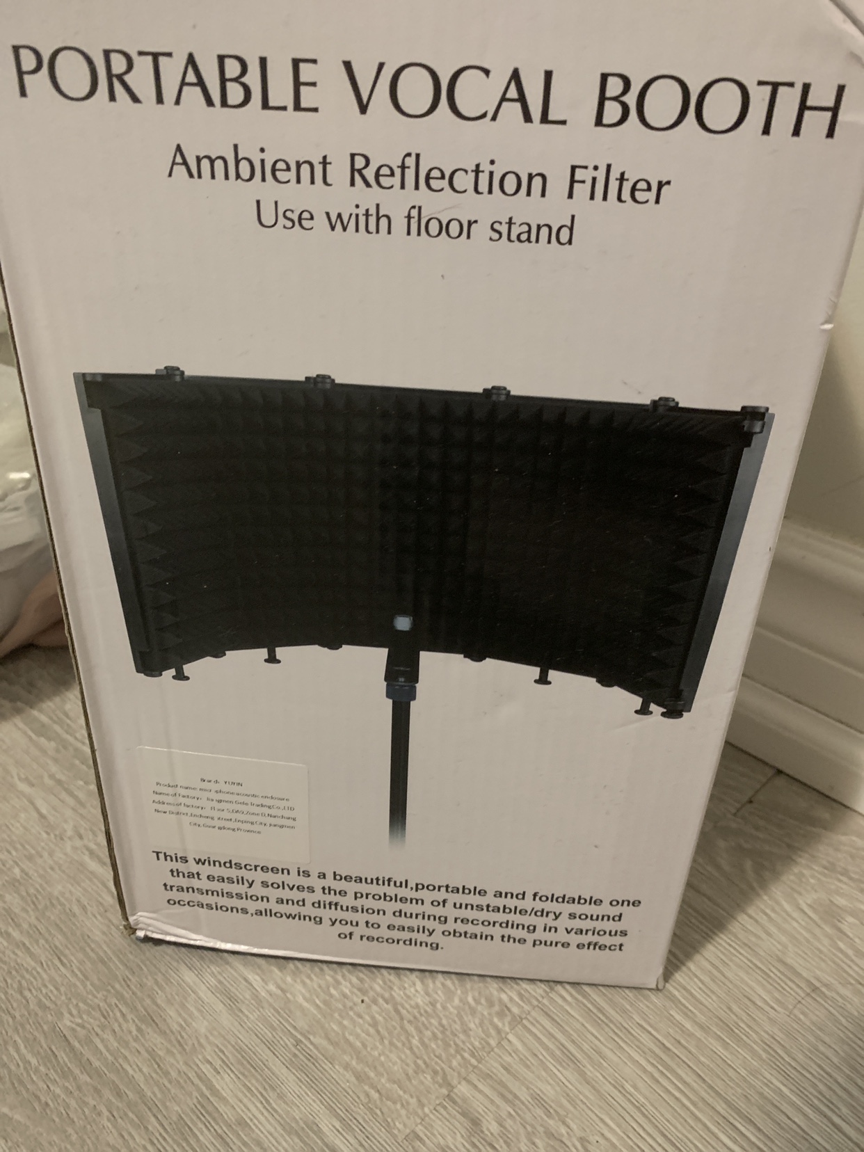 Portable Vocal Booth for Recording image indicator(3)