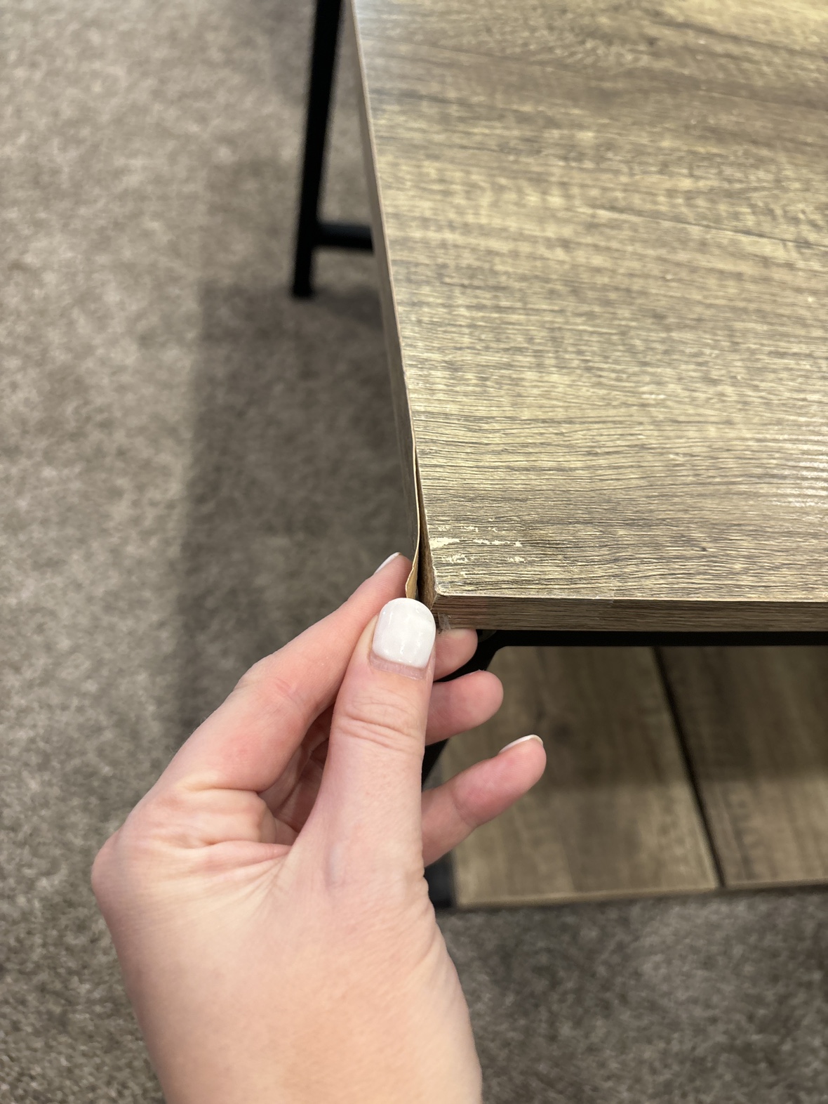 Faux wood double decker coffee table - photo 4