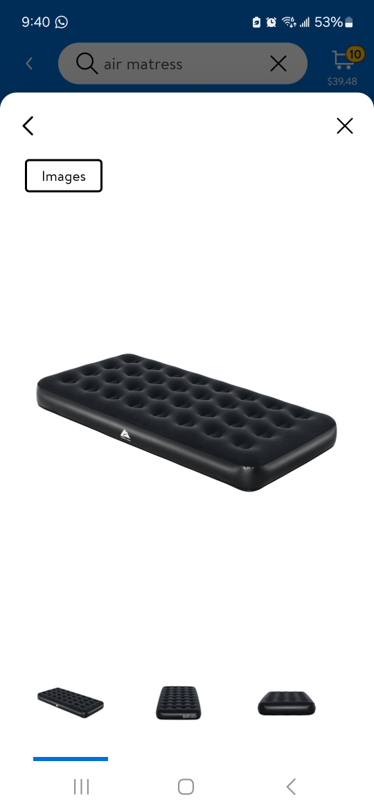 air matress with pump twin size - photo 3