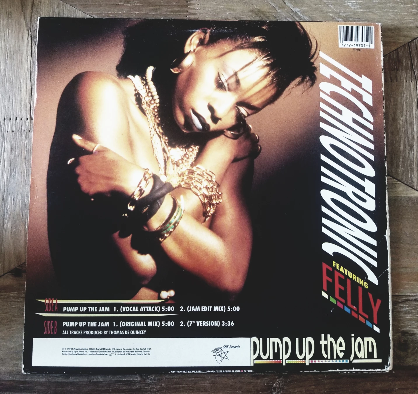 Pump Up The Jam 12" Vinyl - Technotronic Feat Felly image indicator(2)