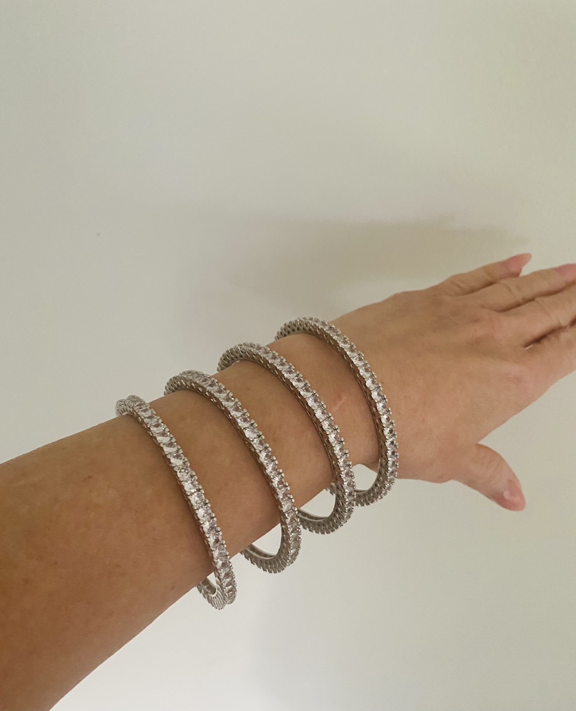 Cubic zirconium bracelets (4) NEW - photo 2