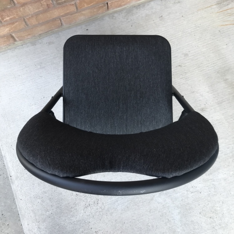 FOLDING CHAIRS GREY FABRIC PADDED - photo 5