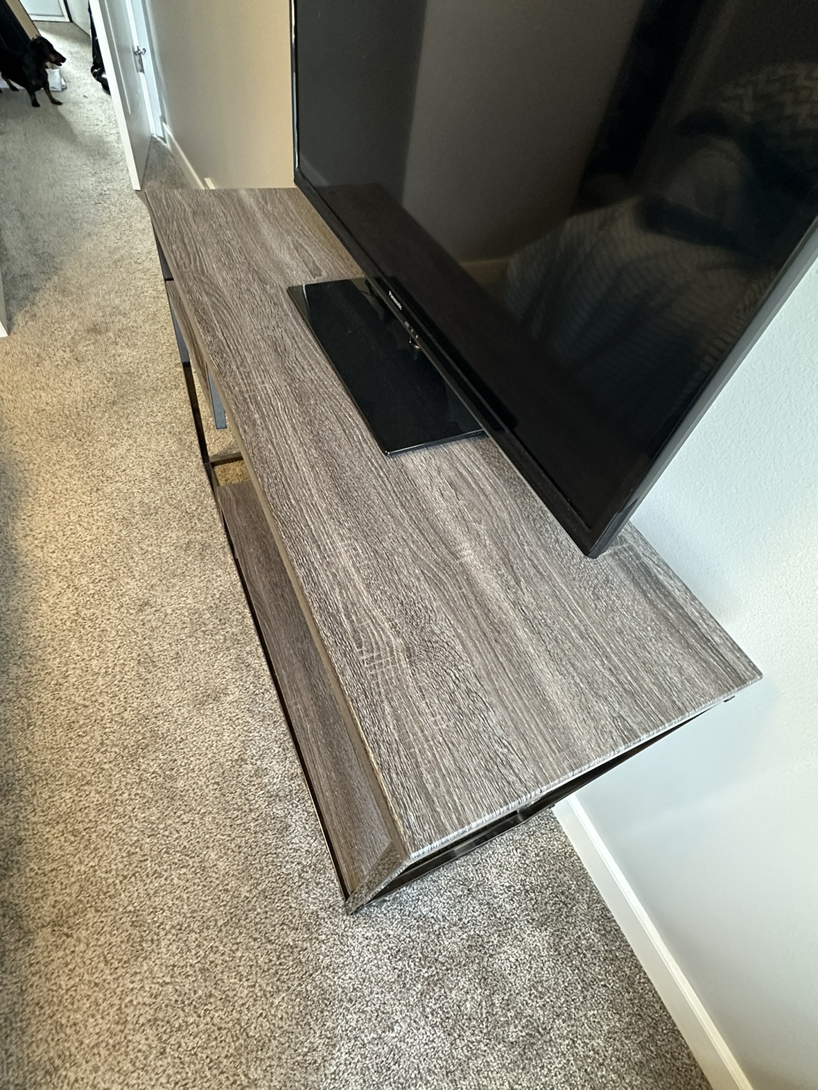Grey/Silver TV Stand - photo 2