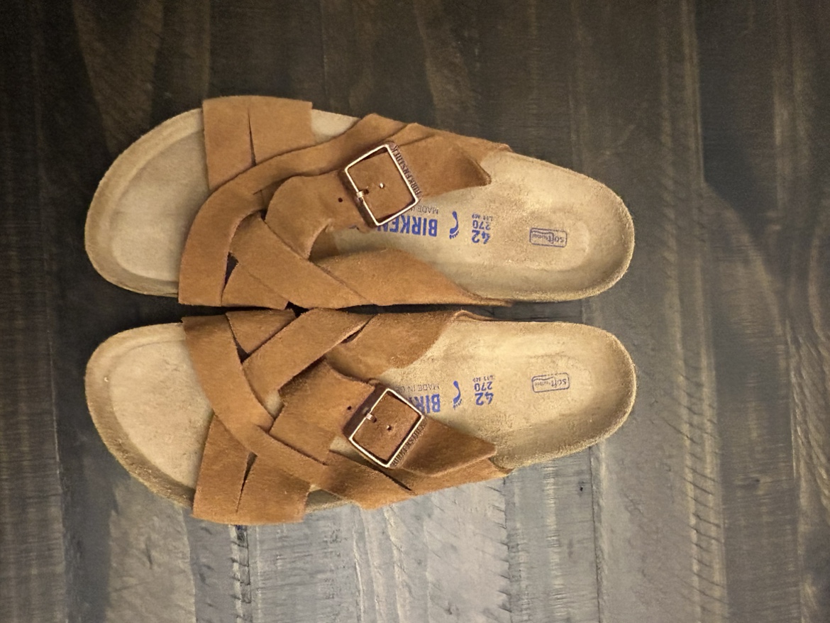 Birkenstock unisex Lugano suede leather mink 42 NEW image indicator(7)