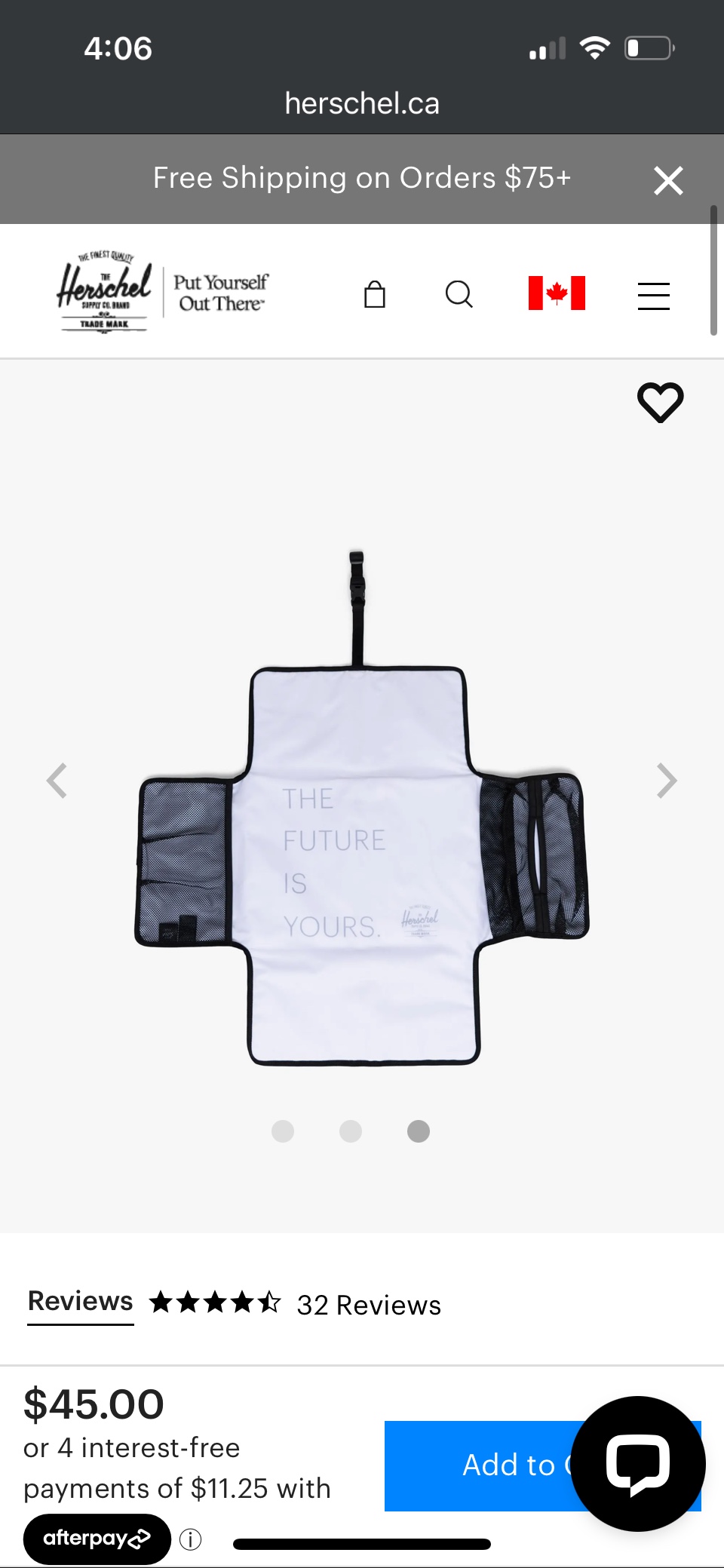 Sprout Change Mat Herschel Supply Co. Grey image indicator(3)