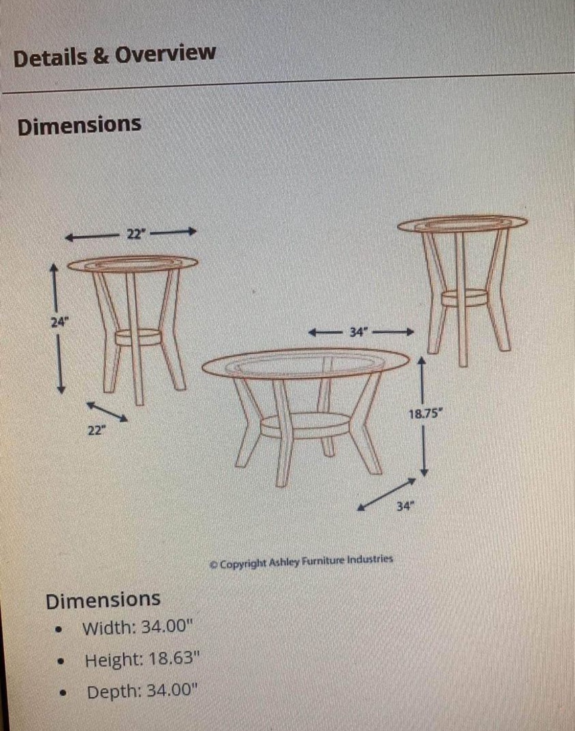 3 coffee tables - photo 2