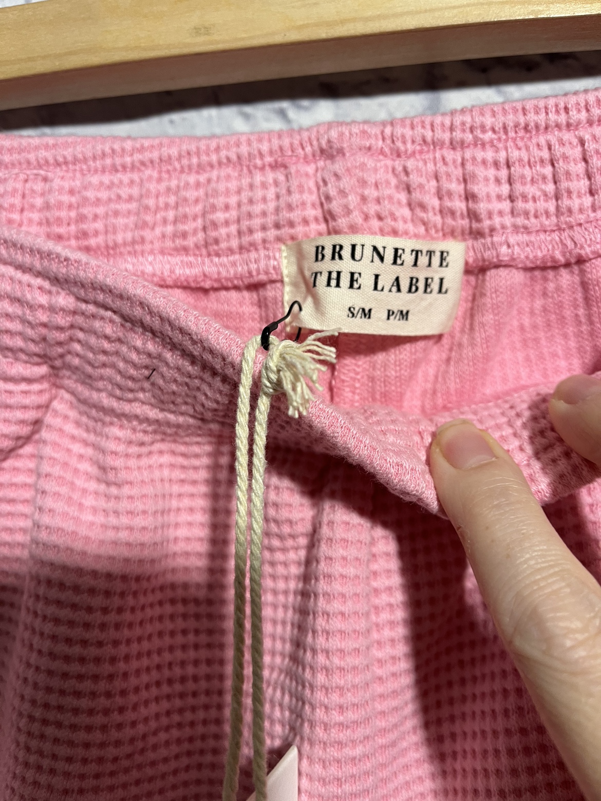 New Brunette the Label Waffle Shorts S/M image indicator(4)