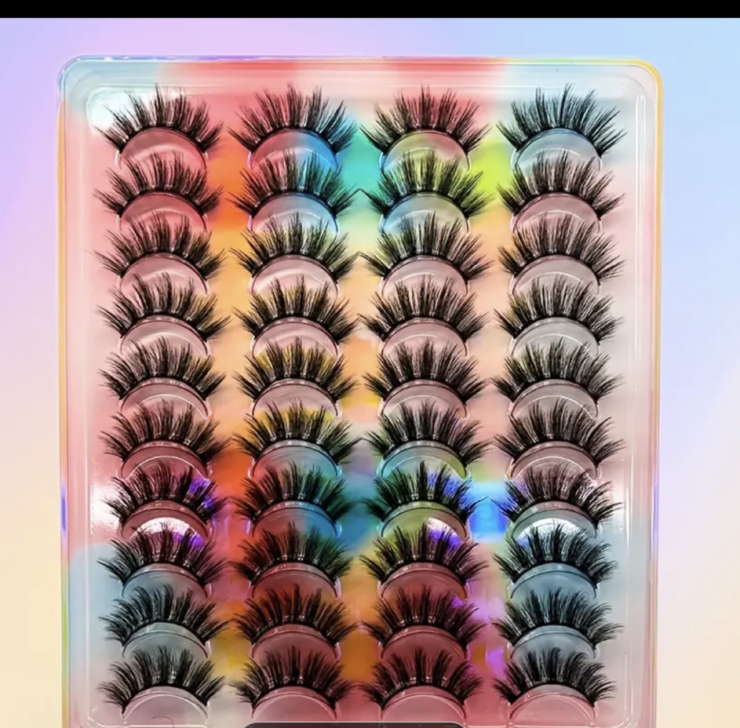 20 pair eyelashes with lash glue combo😍😍
