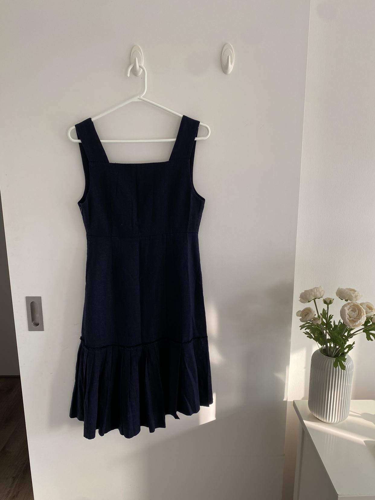 Navy unbalanced dress size s image indicator(2)