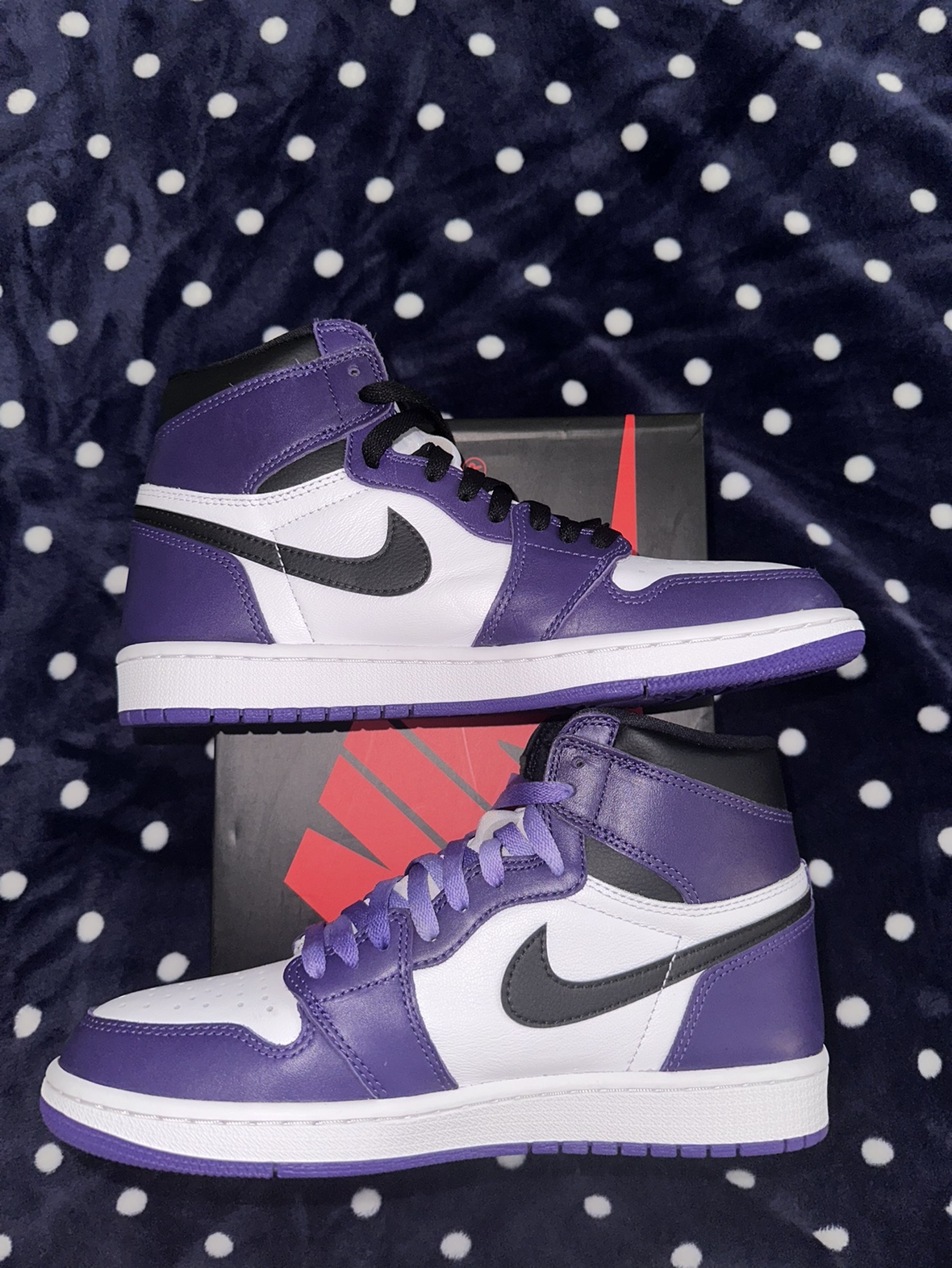 Jordan 1 Court Purple 2.0 - Size 9 - photo 2
