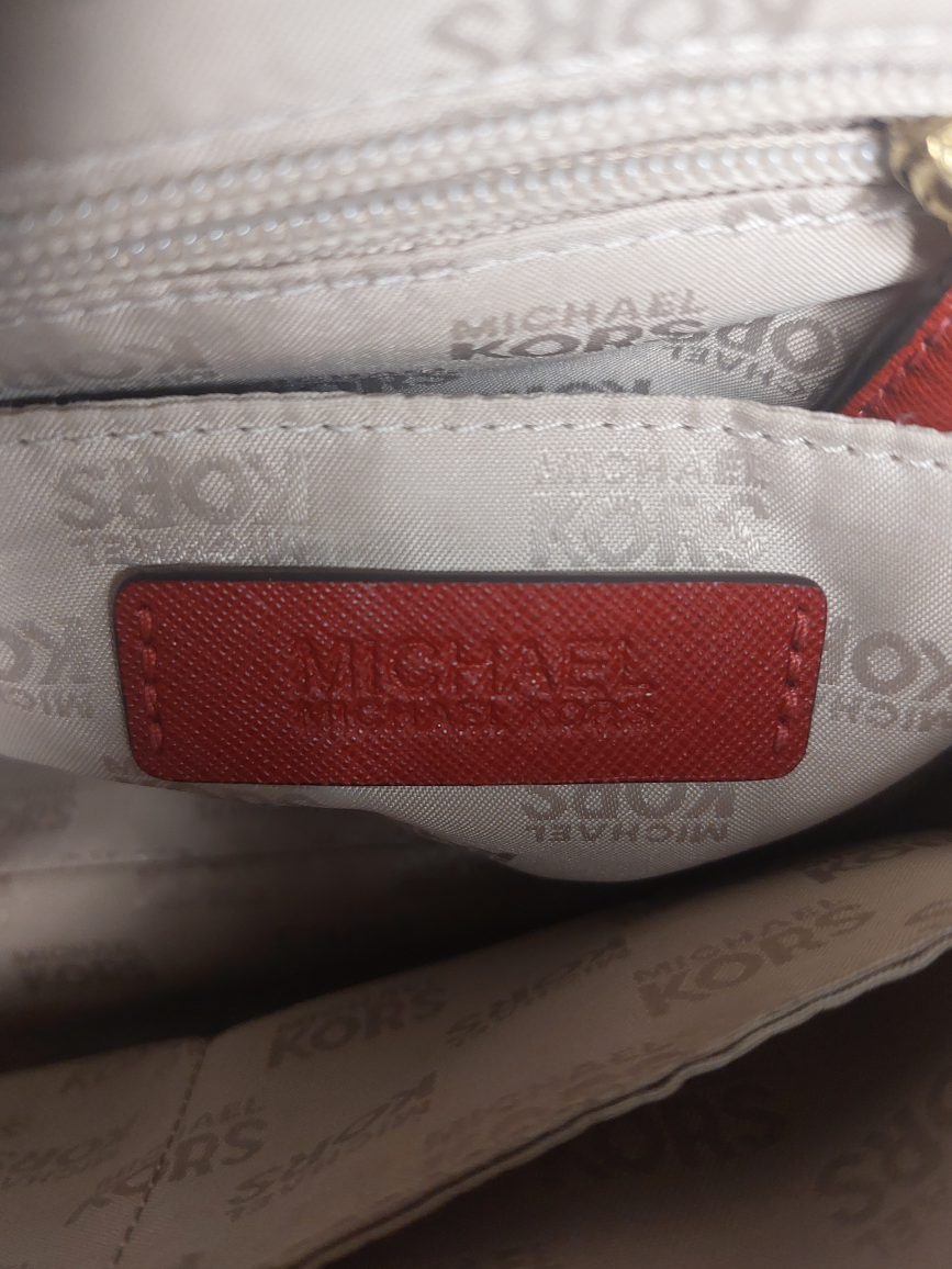 Michael Kors red leather sachal handbag - photo 5