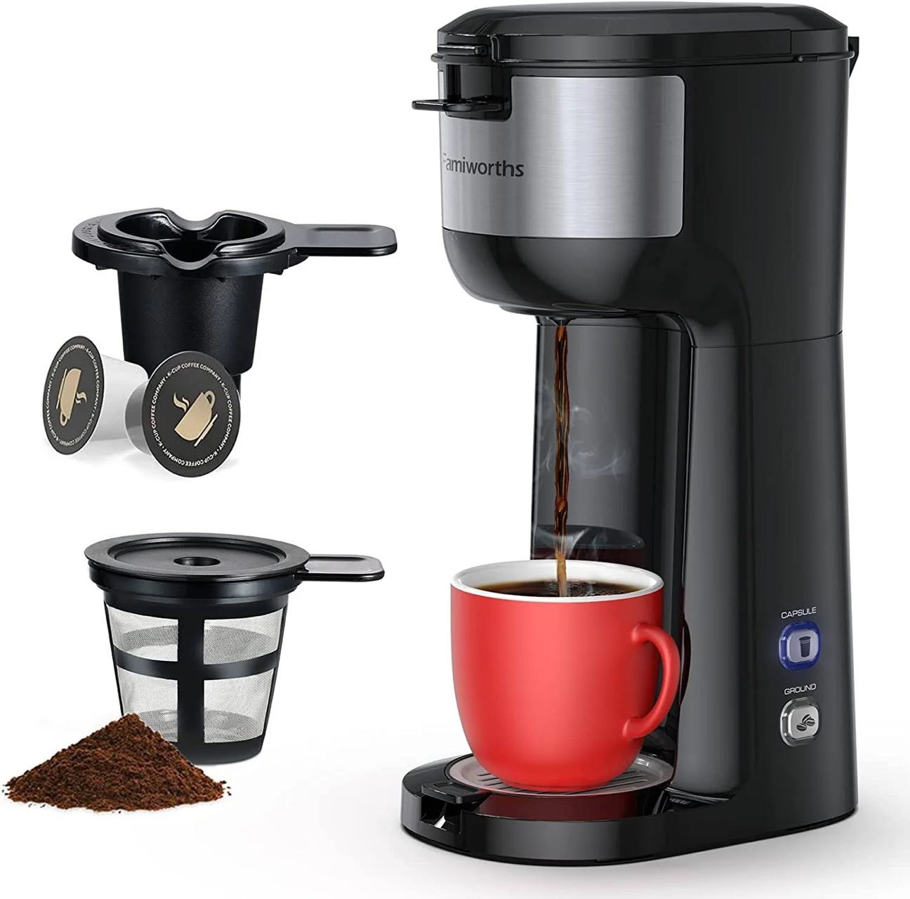 Brand new coffee maker single serve for k cup and ground coffee