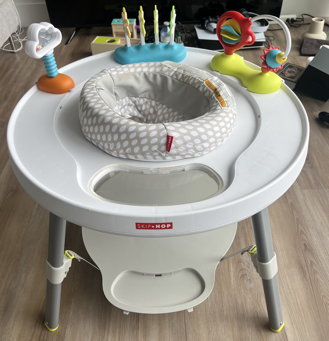 Skip Hop Baby Activity Center and table