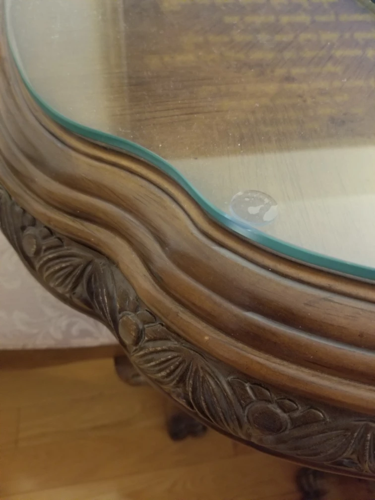 dining table, 8 chairs with top glass - photo 4